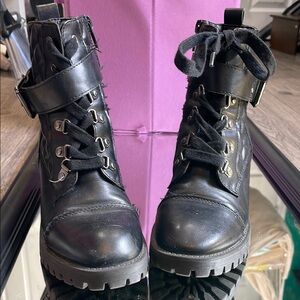 Black Women's Combat Boots